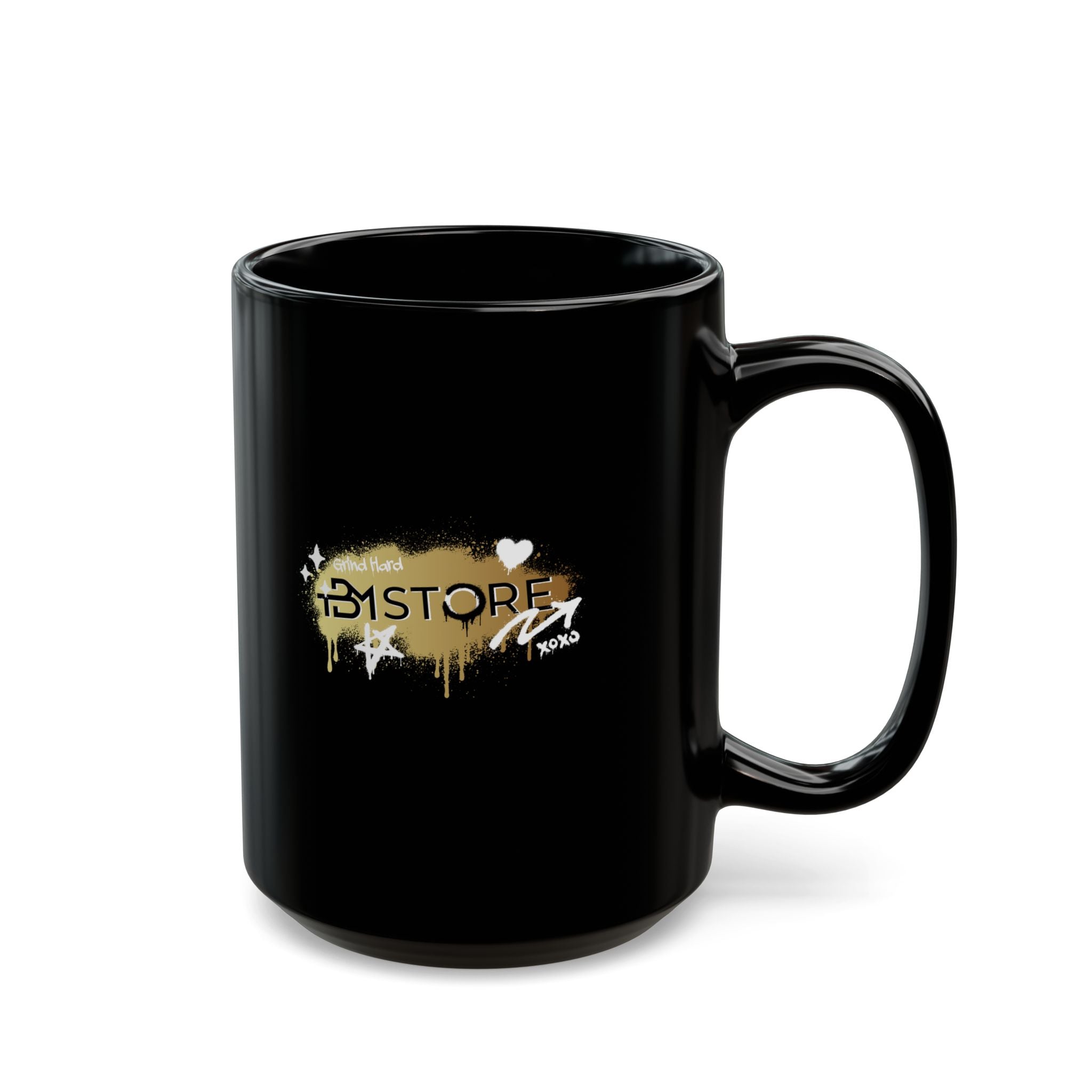 Mug - 11oz/15oz Black with TBM Store Golden Design