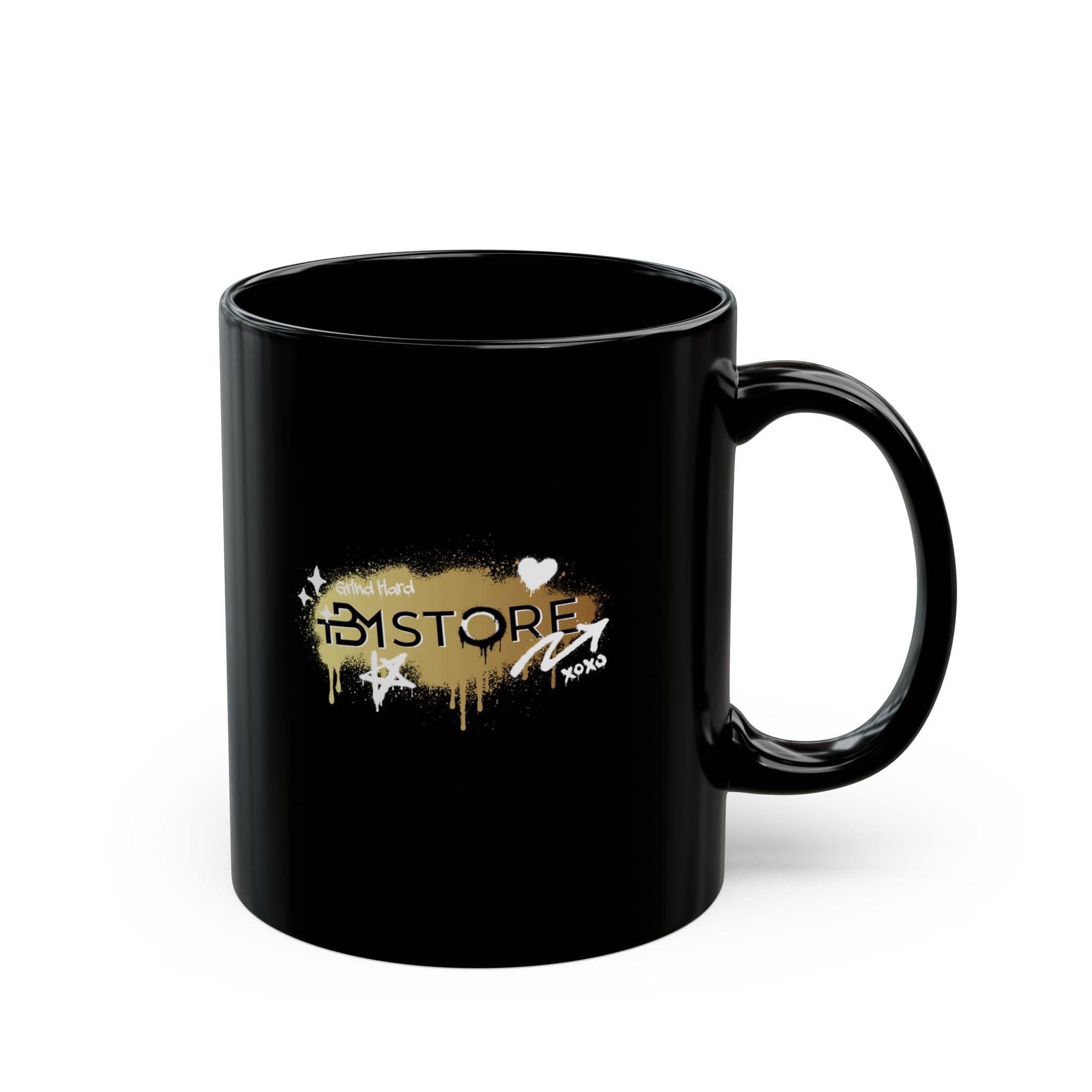 Mug - 11oz/15oz Black with TBM Store Golden Design